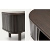 Table de Nuit en bois frêne foncé 50x55 Leni VeryForma
