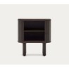 Table de Nuit en bois frêne foncé 50x55 Leni VeryForma