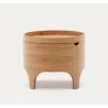 Mesa-de-cabeceira de madeira redonda de freixo 55 Ovia VeryForma