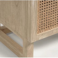 Comodino in legno massello di Mindi 50x48 Texi VeryForma