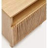 Mesita de noche y almacenaje de madera de fresno 53x62 Bay VeryForma