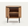 Comodino ovale in legno di mango 55 Cial VeryForma