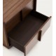 Walnut wood bedside table with dark finish 60x59 Noxi VeryForma