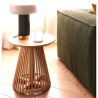 Tavolino d'appoggio in legno di teak naturale Jet 50 cm VeryForma