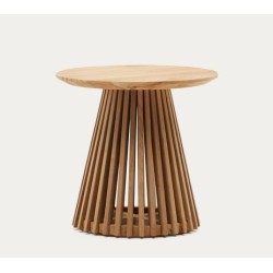 Tavolino d'appoggio in legno di teak naturale Jet 50 cm VeryForma