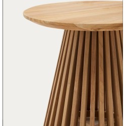 Table d'appoint en bois de teck naturel  Jet 50 cm VeryForma