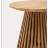 Tavolino d'appoggio in legno di teak naturale Jet 50 cm VeryForma
