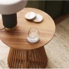 Tavolino d'appoggio in legno di teak naturale Jet 50 cm VeryForma