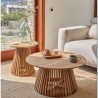 Table d'appoint en bois de teck naturel  Jet 50 cm VeryForma