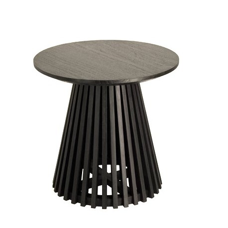 Table d'appoint en bois mindi noir Jet 50cm VeryForma