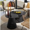 Tavolino d'appoggio in legno di teak naturale Jet 50cm VeryForma