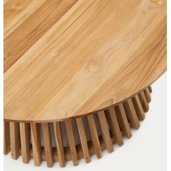 Tavolino d'appoggio in legno di teak naturale Jet 50 cm VeryForma