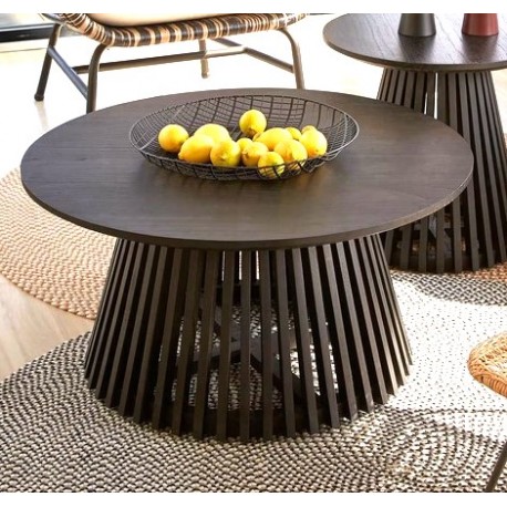 Wooden Coffee Table Mindy Black Jet 80cm VeryForma