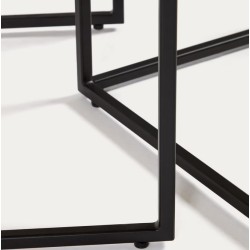 Lot de 2 Tables gigognes d'appoints en bois et métal Ana  VeryForma