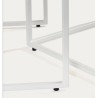 Lot de 2 Tables gigognes d'appoint en bois et métal blanc Ana VeryForma