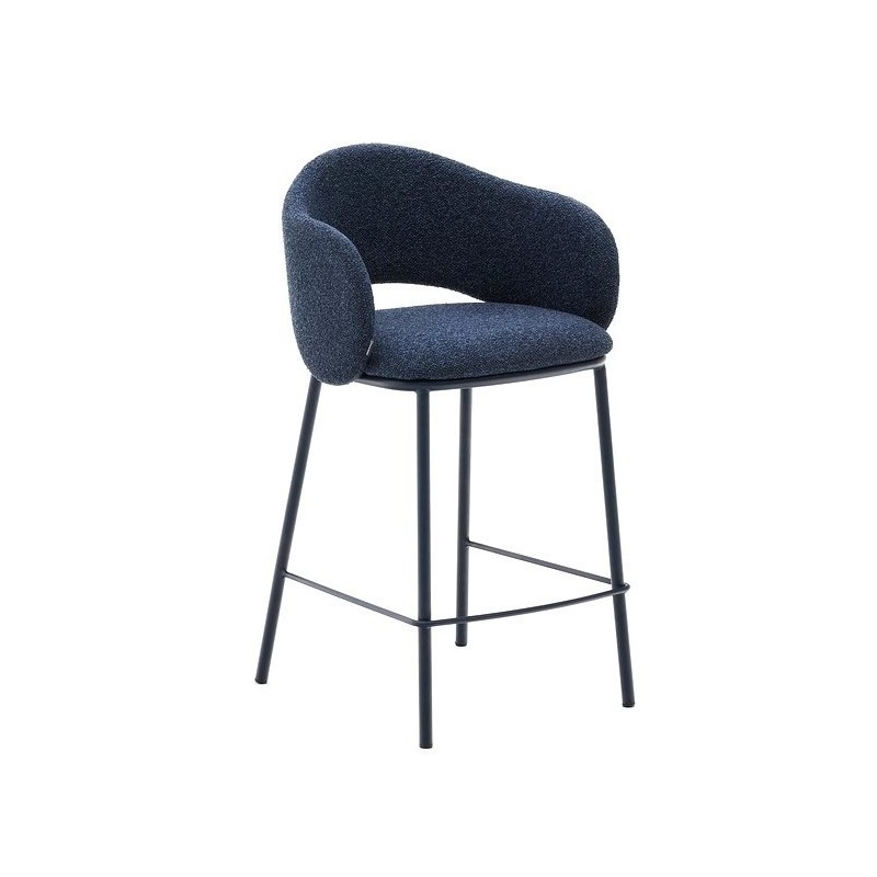 Set mit 2 Aina VeryForma Hockern mit blauer und Metallplatte