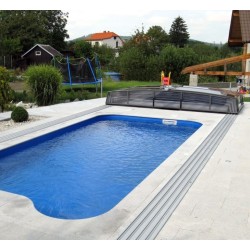 Cubierta de piscina telescópica de media altura Imperial 12.78X6 Abrilios
