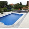 Cubierta de piscina telescópica de media altura Imperial 12.78X6 Abrilios
