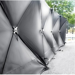 Trotec VarioScreen Schutzscheibe mit 4 Paneelen 180 x 180 schwarz