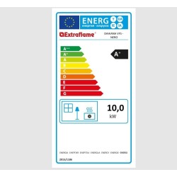Estufa de pellets La Nordica Extraflame Dahiana VFS 10 kW ventilada Marfil