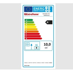 La Nordica Extraflame Dahiana VFS 10 kW Stufa a Pellet Ventilata Rosso Borgogna