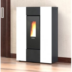 Poêle à granulés La Nordica Extraflame Marilena Plus AD 8kW étroit Blanc