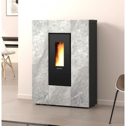 Poêle à granulés La Nordica Extraflame Marilena Plus AD 8kW étroit pierre Naturelle