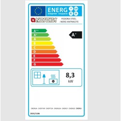 Stufa a legna Nordica Extraflame Fedora 8.3kW Bordeaux