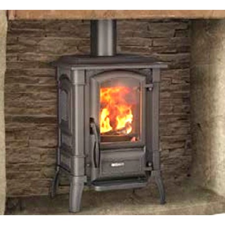 Nordica Extraflame Fedora 8,3kW Staal Houtkachel Zwart