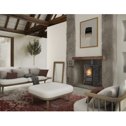 Nordica Extraflame Fedora 8.3kW Fogão a Lenha de Aço Preto