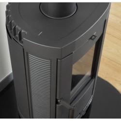Nordica Extraflame Fedora 8.3kW Fogão a Lenha de Aço Preto