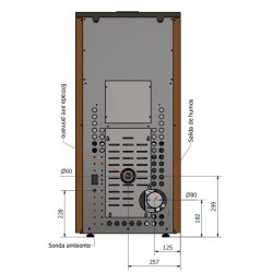 Ferlux Nerea 15 kW Stufa a Pellet Canalizzabile Nero