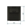 Ferlux Nerea 10 kW Stufa a Pellet Rosso Imperiale
