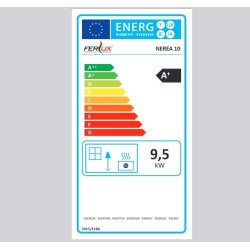 Ferlux Nerea 10 kW Stufa a Pellet Rosso Imperiale