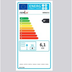 Ferlux Venus Stufa a Pellet 6 kW bianco perla