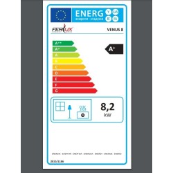 Ferlux Venus 8 kW Pellet Stove Imperial Red