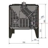 Ferlux Ares 8 kW Fogão a Pellets Branco Pérola