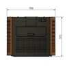 Poêle à Granulés Ferlux Ares 10 kW marron vintage