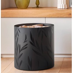 Log Rack Lutèce Schwarz Nineteen Design