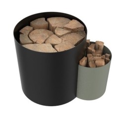 Estante para troncos Lutèce Black Nineteen Design