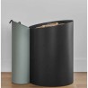 Rack de Lenha e Servo Aurore Preto e Verde Sálvia Design Dixneuf