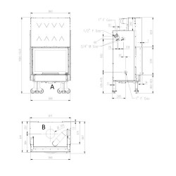Insert à bois Termocamino 20.5kW La Nordica WF Plus DSA