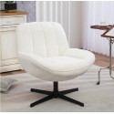 Fauteuil Ena tissu Blanc Pivotant VeryForma