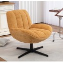 Ena Saffron Swivel Fabric Armchair VeryForm