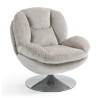 VeryForma Silla giratoria con tapa de terciopelo topo