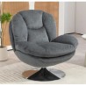 VeryForma Drehstuhl mit dunkelgrauer Samtauflage