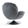 VeryForma Drehstuhl mit dunkelgrauer Samtauflage