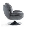 VeryForma Drehstuhl mit dunkelgrauer Samtauflage