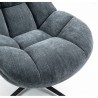 Fauteuil Pivotant Molo tissu Bleu VeryForma