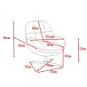 Molo Drehsessel Terrakotta Stoff VeryForma